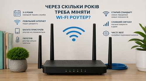 Через скільки років потрібно міняти Wi Fi роутер і як зрозуміти, що він уже застарів