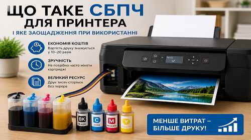 Що таке СБПЧ для принтера і скільки можна заощадити на друці