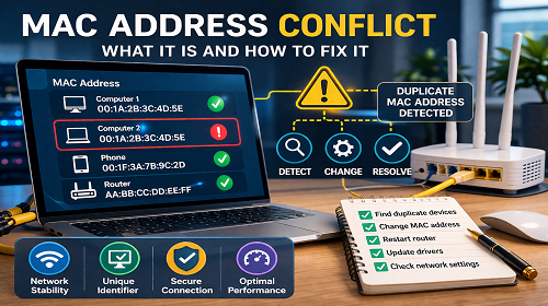 Конфлікт MAC адреси що це таке і як вирішити проблему в мережі