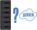 Selection of a virtual or physical server