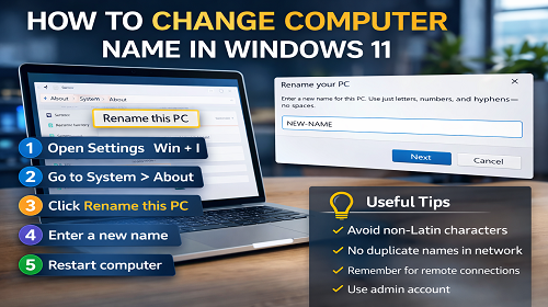 Як змінити ім'я комп'ютера у Windows
