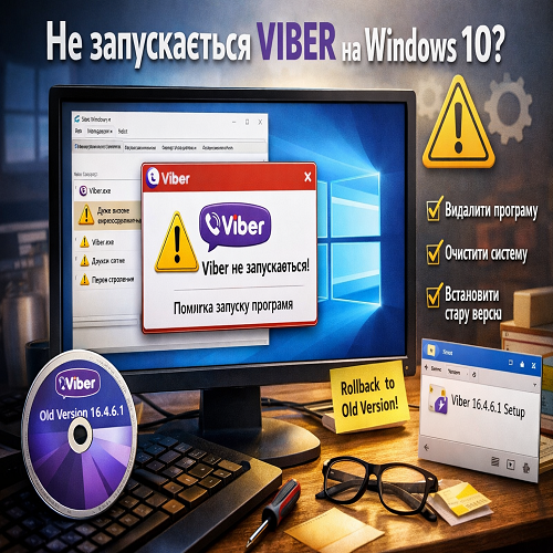 не запускаєтся вайбер
