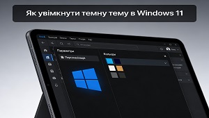 Як увімкнути темну тему в windows 11