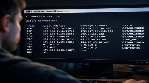 Команда netstat у Windows – перевірка мережевих підключень
