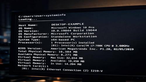 Команда systeminfo – як подивитися інформацію про систему