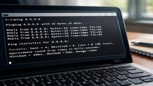 Як перевірити інтернет через команду ping