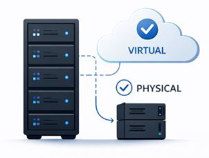 Choose a Server Virtual or Phy