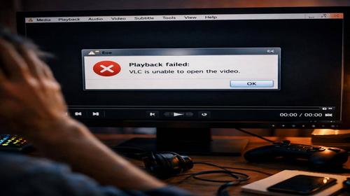 VLC не відтворює відео