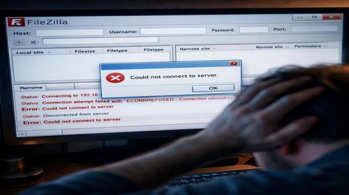 FileZilla не підключається