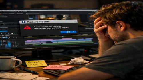 Premiere Pro вилітає