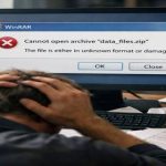 WinRAR не відкриває архів