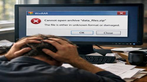 WinRAR не відкриває архів