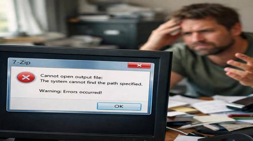 7-Zip не розпаковує файли
