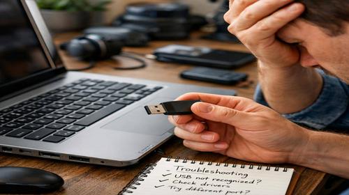 Що робити якщо ноутбук не бачить USB порт