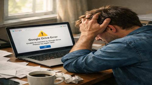 Google Drive не синхронізується