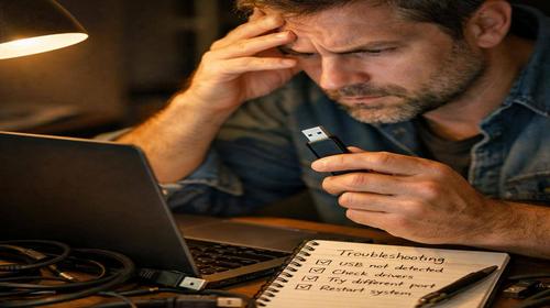 Що робити якщо ноутбук не бачить USB порт