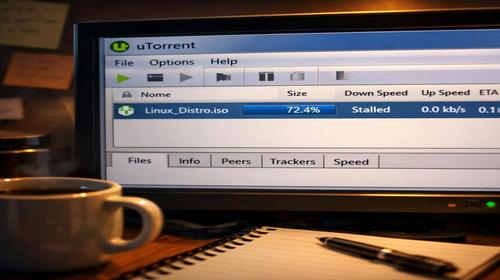 uTorrent не качає