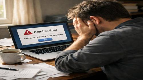 Dropbox не синхронізується
