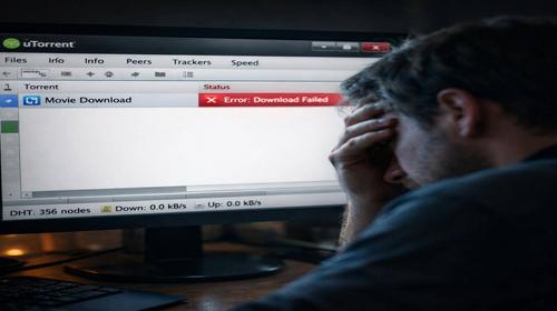 uTorrent не качає
