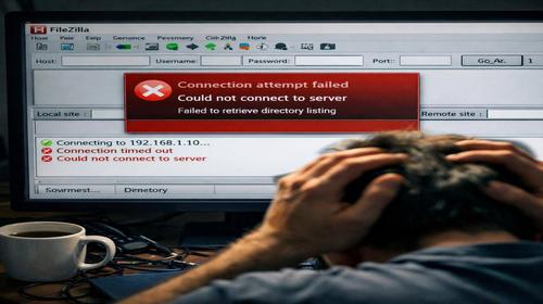 FileZilla не підключається