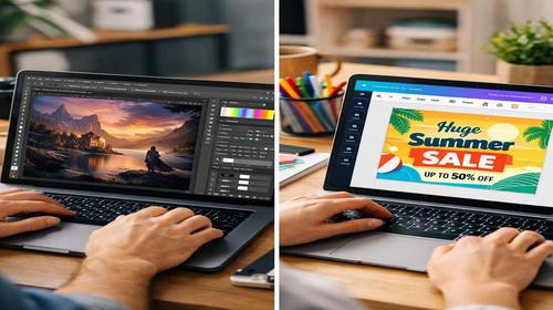 Photoshop vs Canva