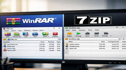 WinRAR vs 7 Zip