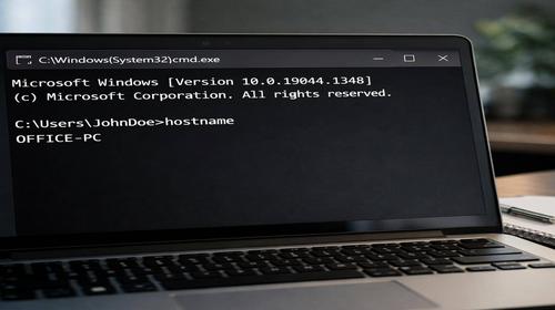 Як використовувати команду hostname у CMD Windows 7–11