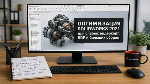 Оптимізація SOLIDWORKS 2021 для слабких відеокарт
