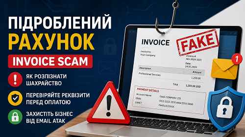 Підроблений рахунок або invoice scam