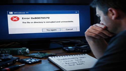 Код помилки 0x80070570 під час оновлення Windows 11 — рішення