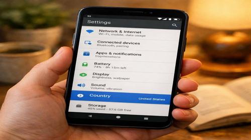 Як змінити країну Android