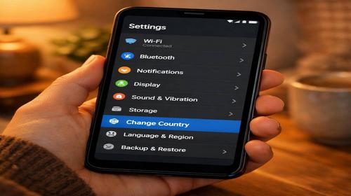 Як змінити країну Android