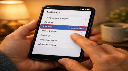 Як змінити країну Android