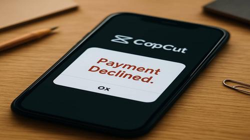 CapCut відхиляє платіж — гайд для початківців