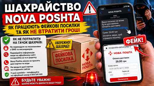 Шахрайство Nova Poshta — як працюють фейкові посилки та як не втратити гроші