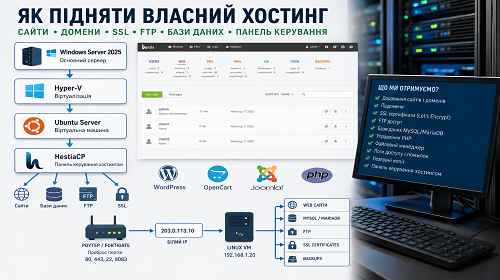Як підняти власний хостинг сервіс