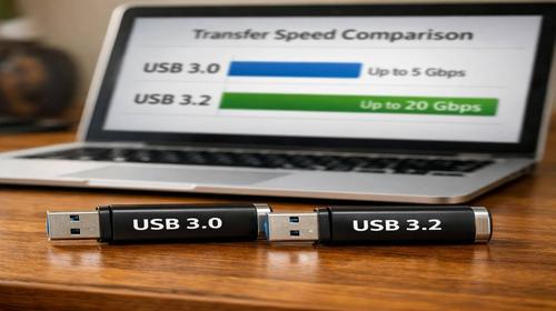 Порівняння USB 3.0 і USB 3.2 флешок
