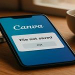 Canva не зберігає файл — що робити
