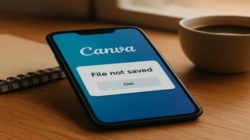 Canva не зберігає файл — що робити