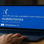 Синій екран Windows 11 з кодом 0x80070103 — що робити
