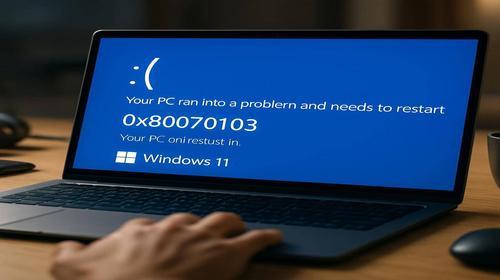 Синій екран Windows 11 з кодом 0x80070103 — що робити